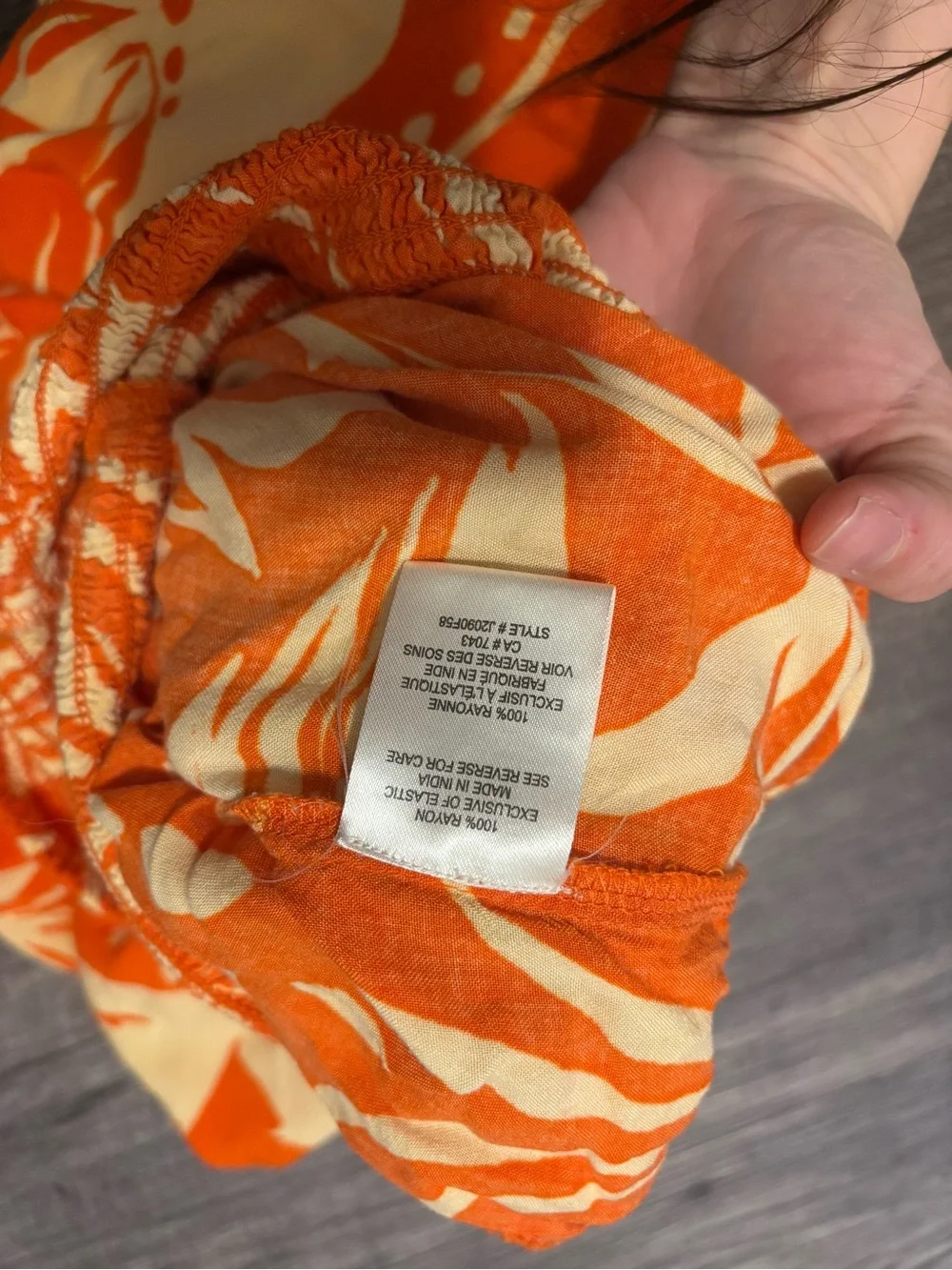 Patrons of Peace Orange Floral Strapless Jumpsuit - Picture 4 of 4